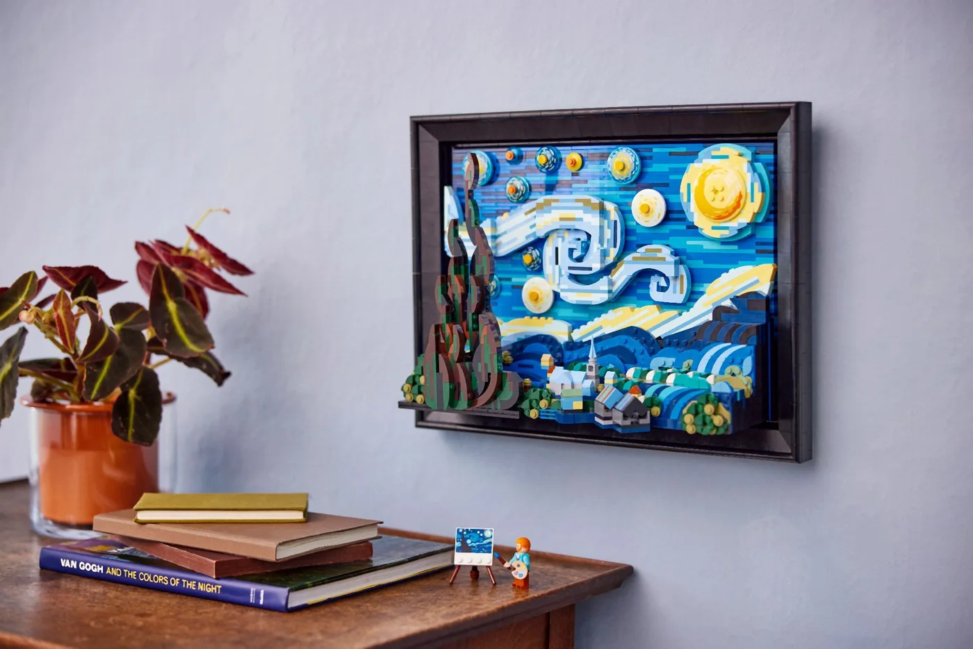 Manufacturer wall-display scene; use appropriate mounting and the supplied instructions.
