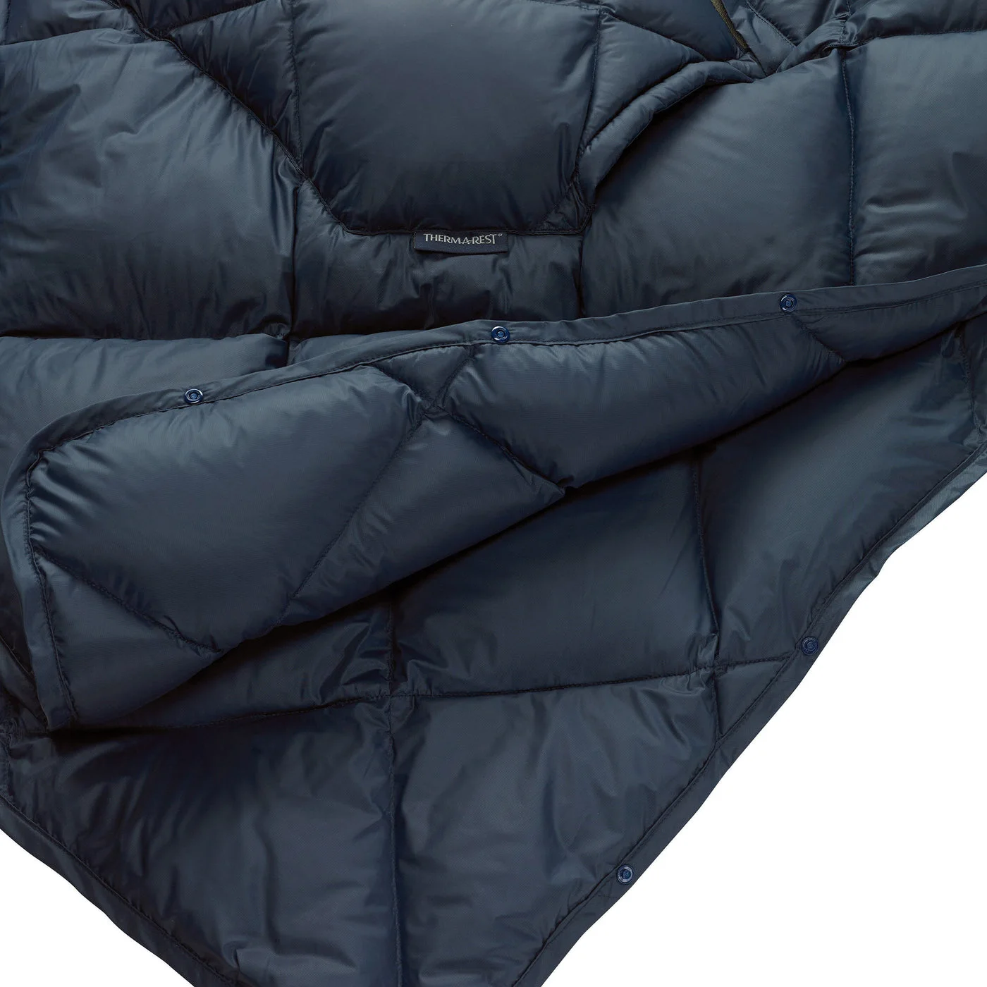 Snap construction shown in OuterSpace Blue demonstrates the model's adjustable wearable layout.