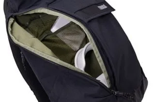 Detail of the alternate access opening and interior pockets.