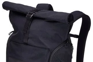 Close-up of the rolltop closure.