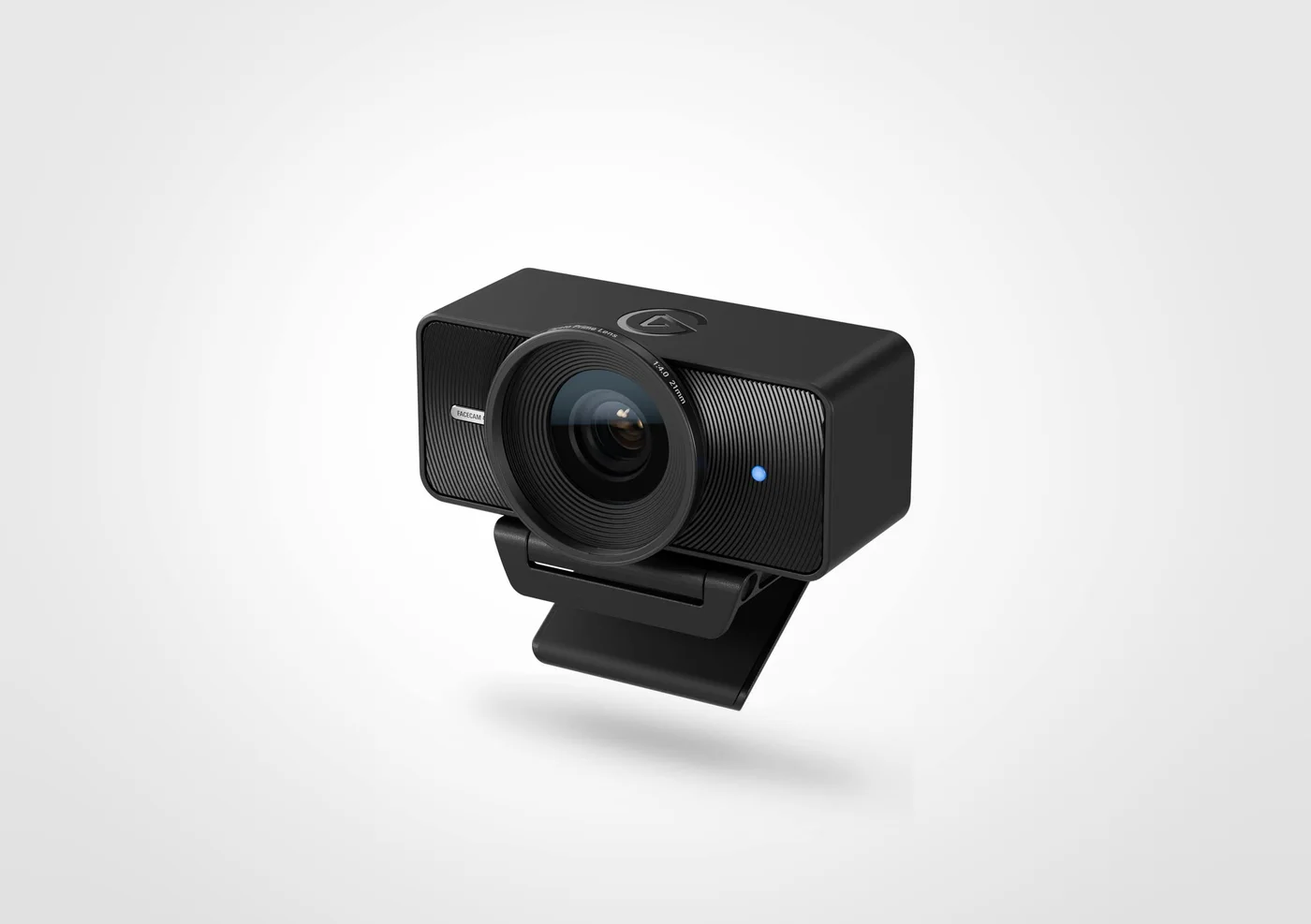 Black Facecam 4K and monitor mount, shown against a light background.