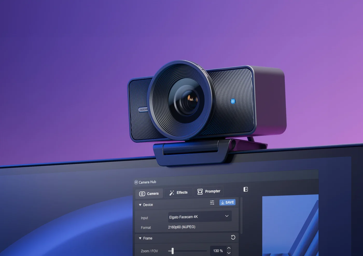 Camera and software-settings scene; shown image quality is not a Findweave test result.