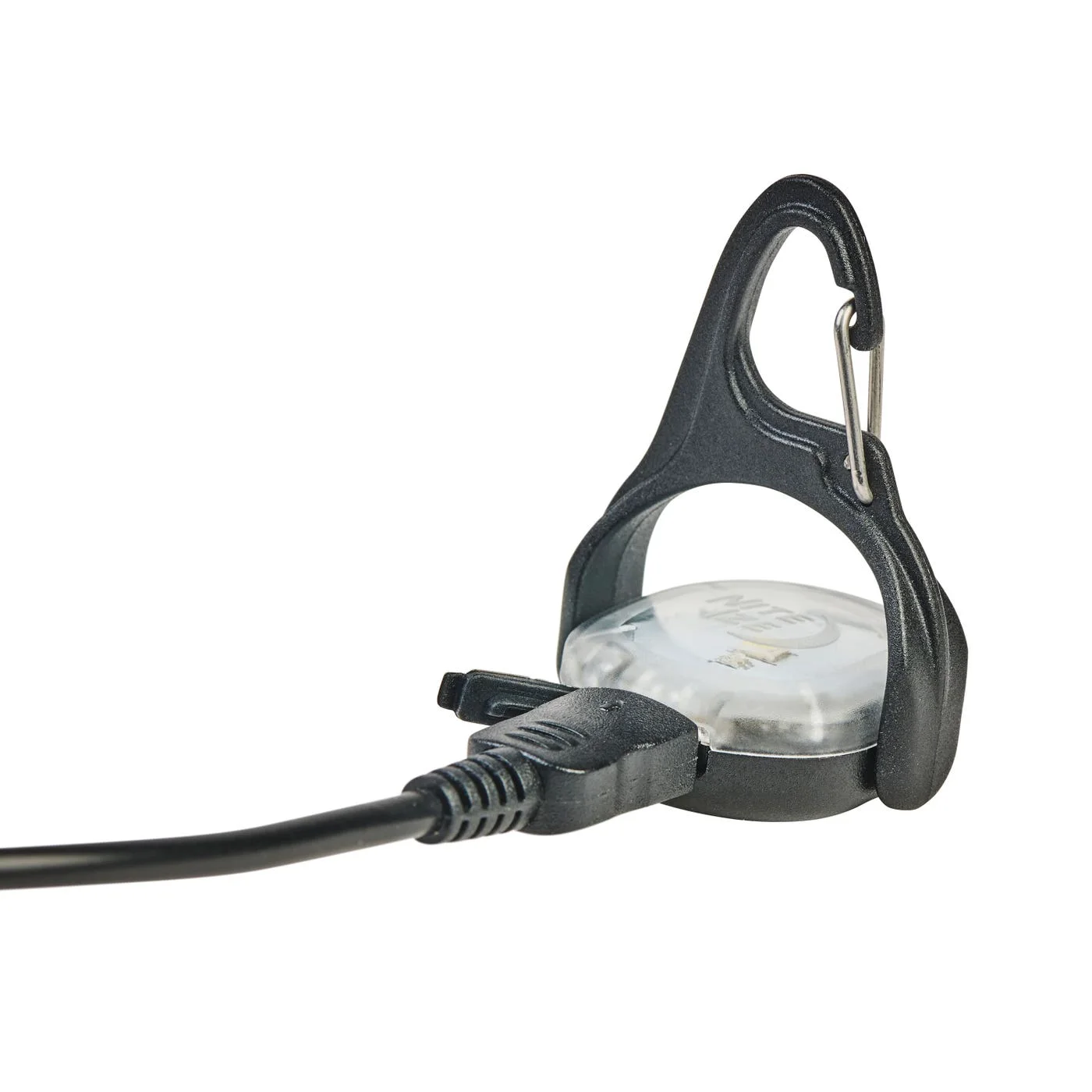 Micro-USB charging illustration; a charging cable is not included.