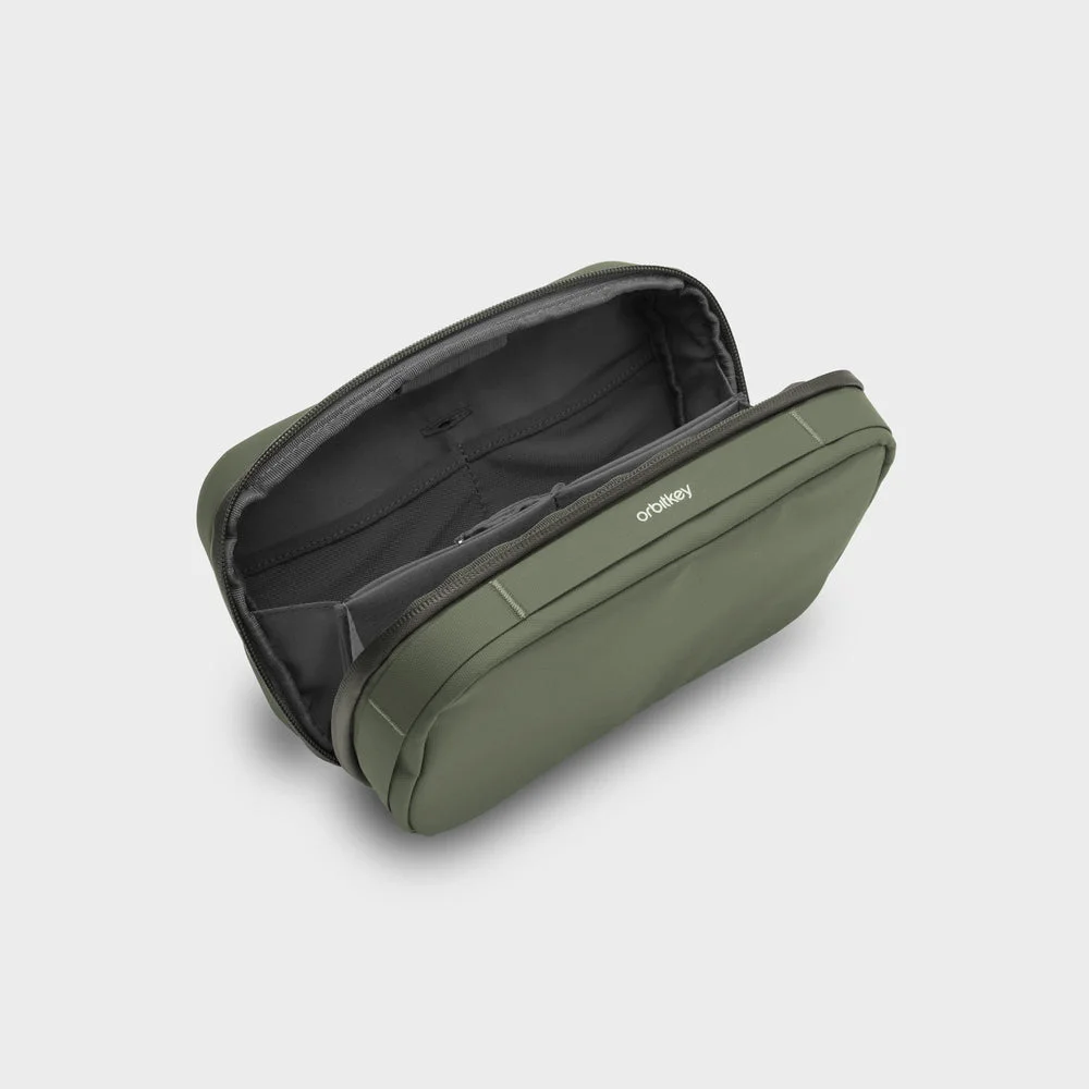 Open main pouch illustrates access and internal layout.