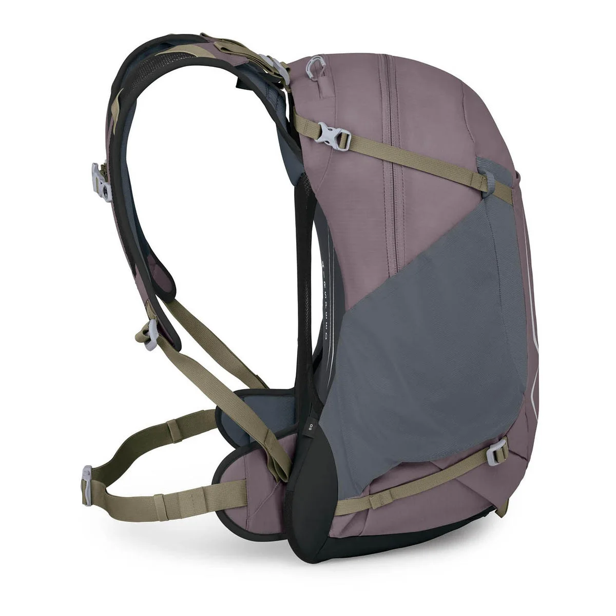 Opposite side view of the selected Graphite Purple pack.