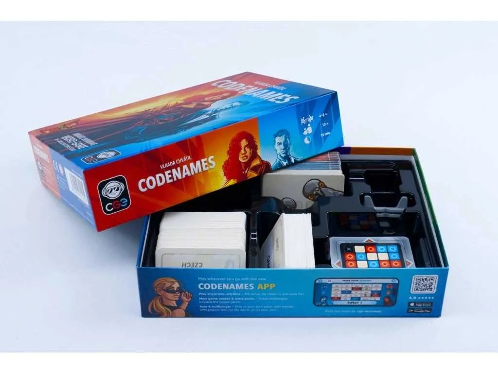 The revised box insert organizes cards and components between games.