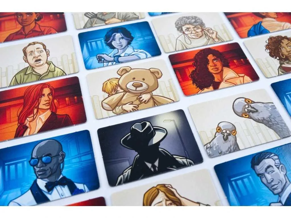 Agent, bystander and assassin artwork used to reveal the outcome of a team's guess.