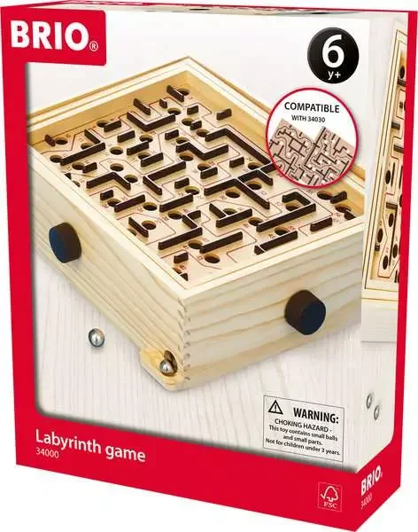 Original 34000 packaging identifies the standard maze set and age recommendation.