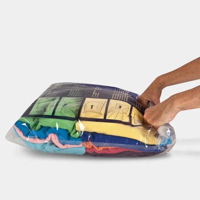 Maker example of a filled compression sleeve being rolled; garments are not included.