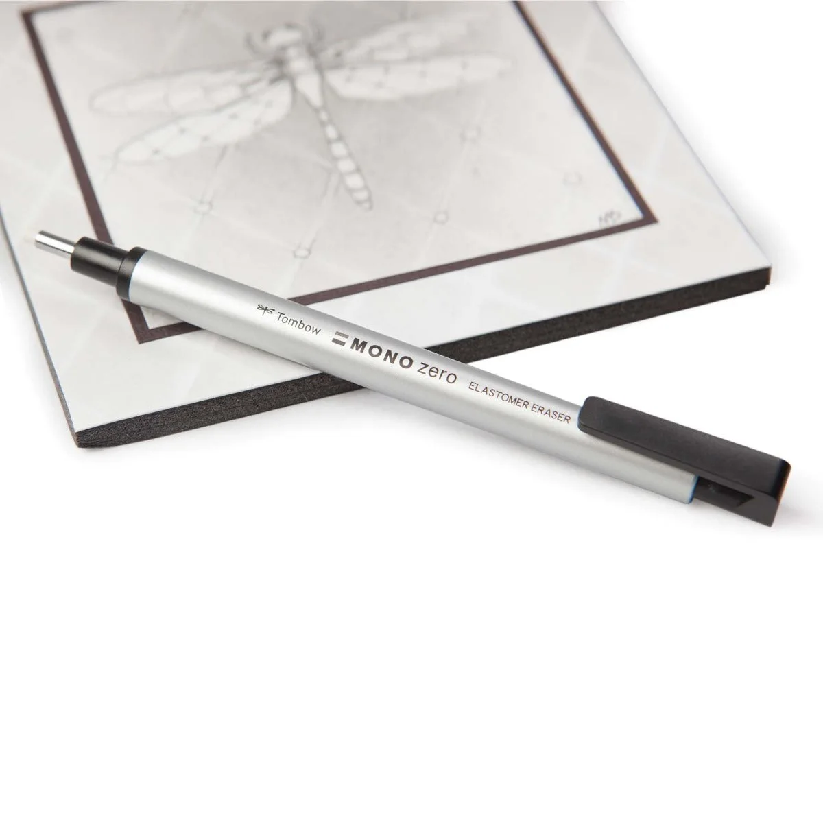 Graphite artwork example illustrating local erasing, not a guaranteed result or included artwork.