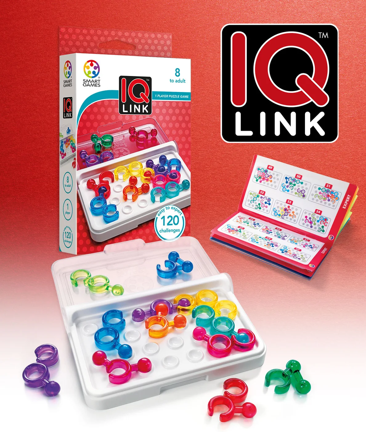 Maker product arrangement showing open rings and balls on the pieces.
