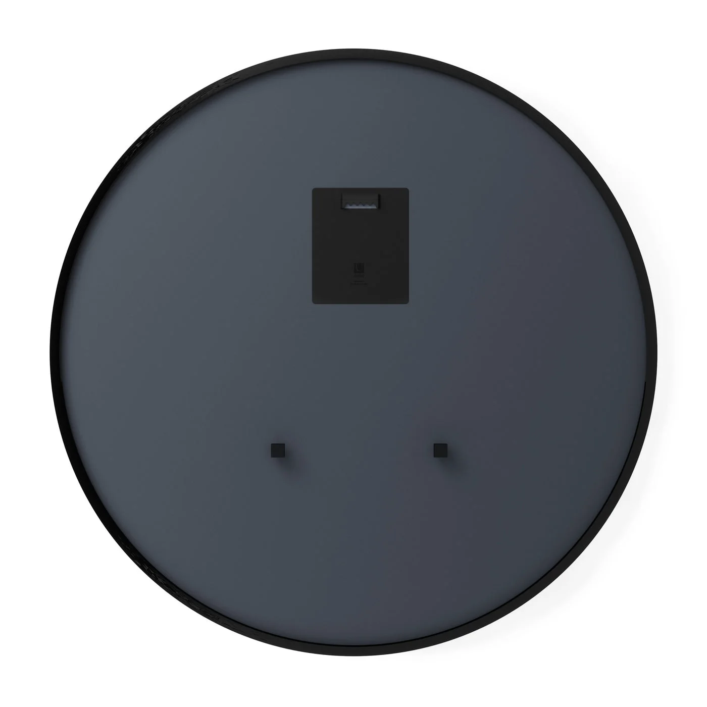 Rear view of the selected round mirror; verify mounting instructions and wall suitability.
