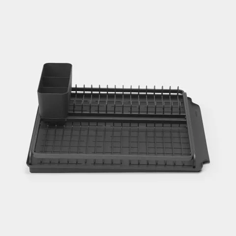 Large rigid SinkSide rack, tray and cutlery basket in the selected dark finish.