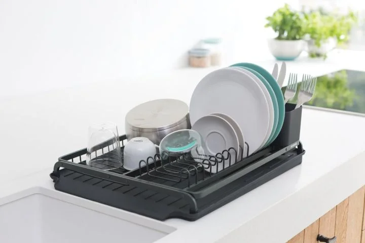 Manufacturer loaded-rack scene; assess space for your own mix of dishes.