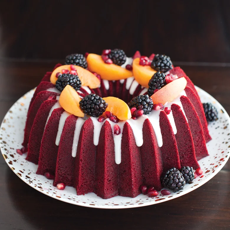 Maker berry-and-glaze presentation example; food is not included.