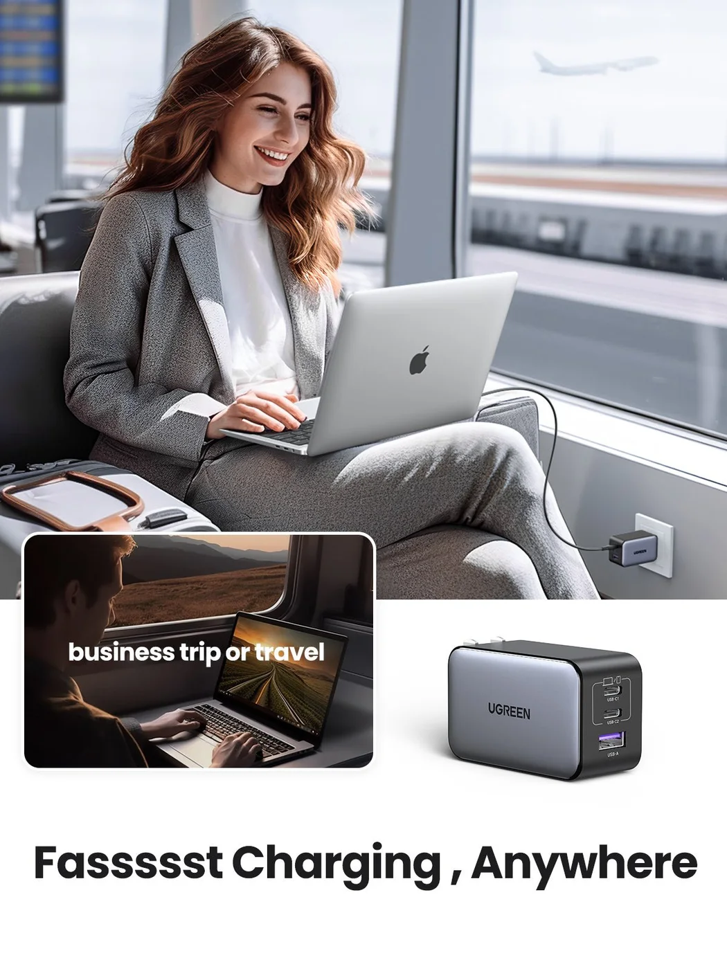 Laptop charging setting; verify the laptop supports USB-C charging.