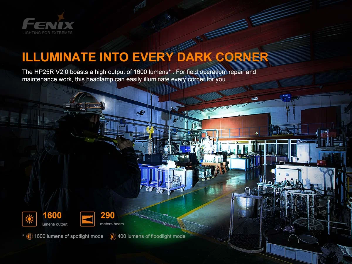 Manufacturer industrial beam demonstration; not an independent brightness test.