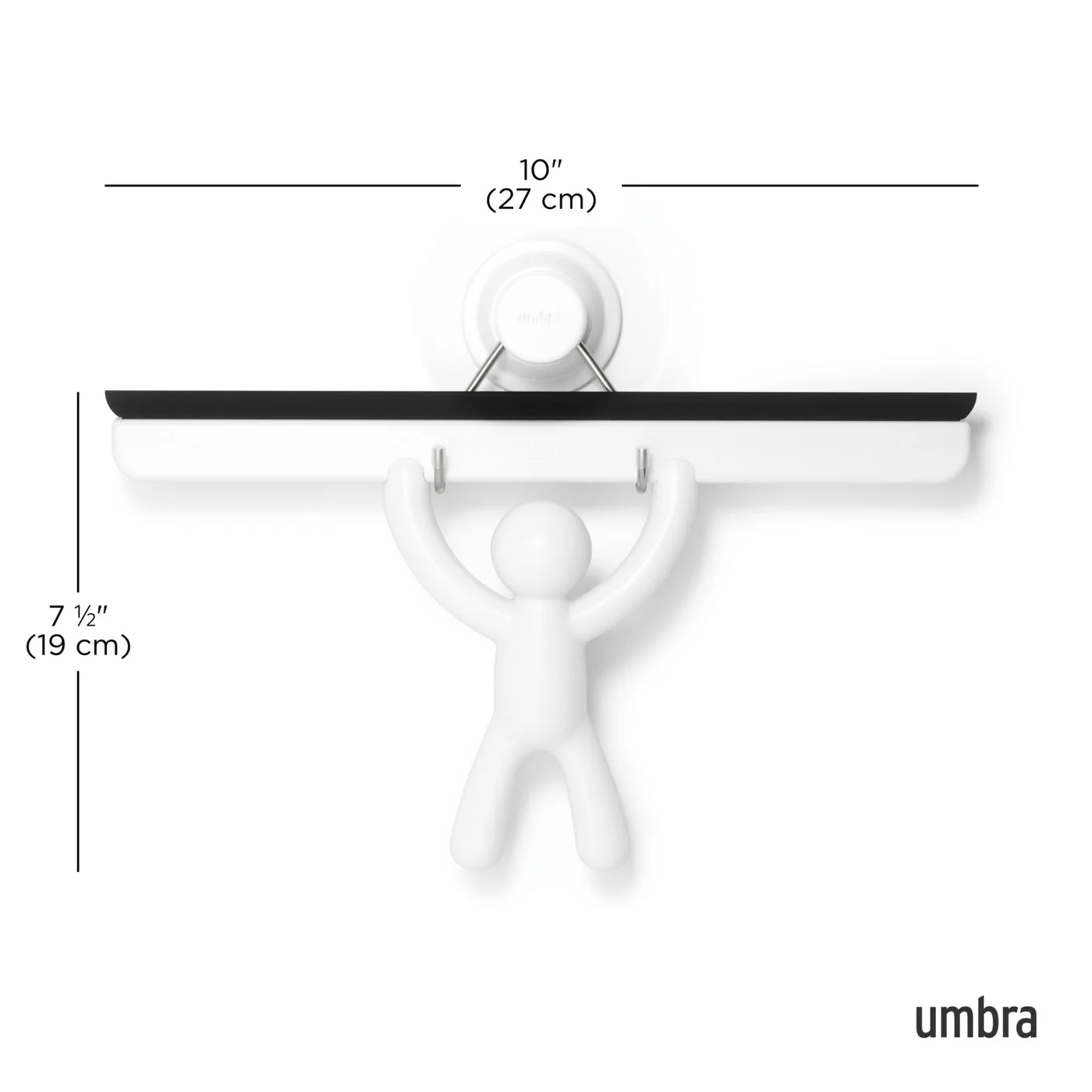 Manufacturer overall-size diagram; dimensions do not represent the wiping edge alone.