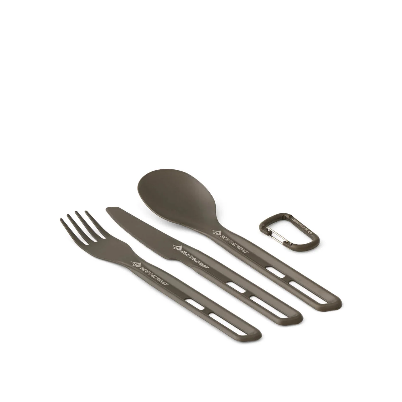 Utensils separated to show their shapes.