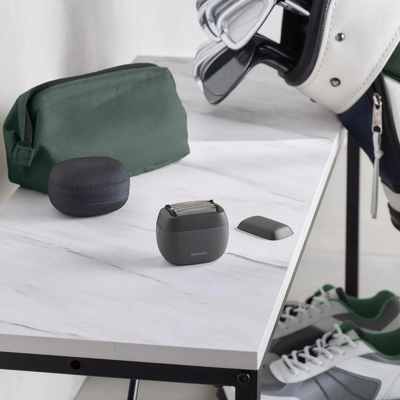 Travel packing reference with separate accessories, not additional kit contents.