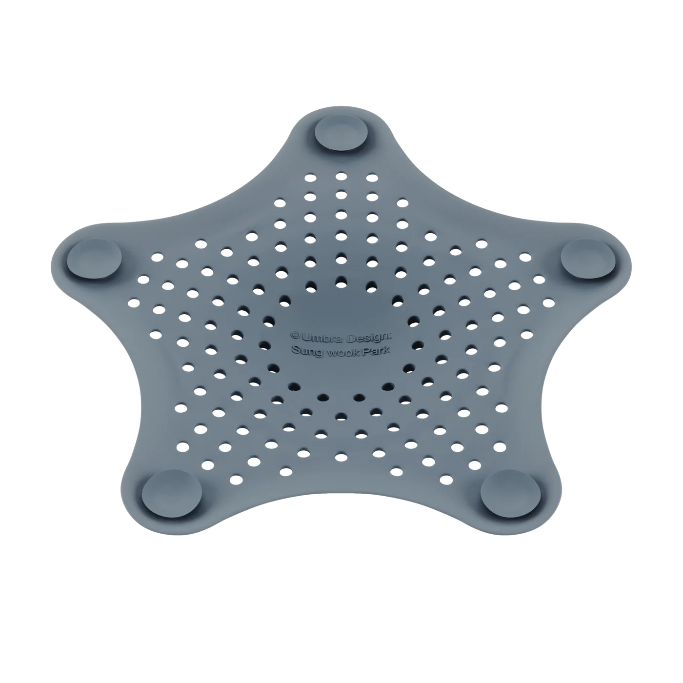 Slate Blue underside showing the five suction mounting points.