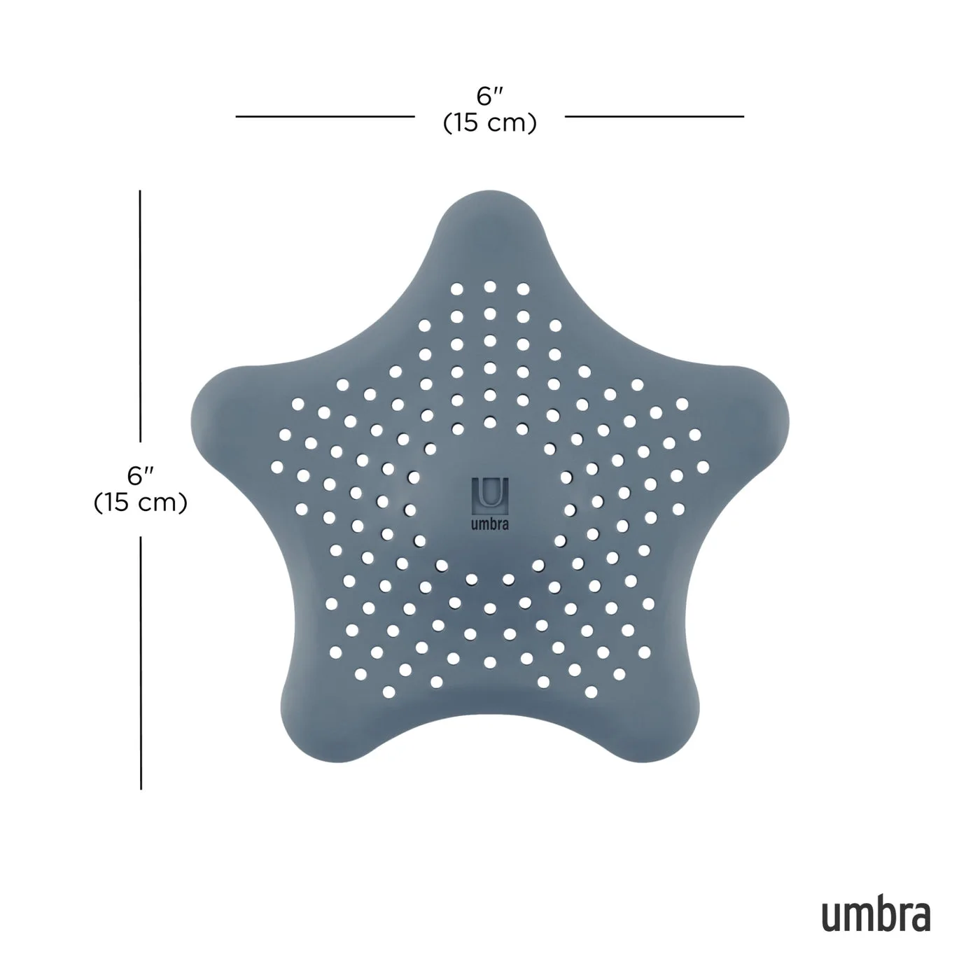 Maker dimension diagram for the Starfish cover; compare your actual drain surroundings.