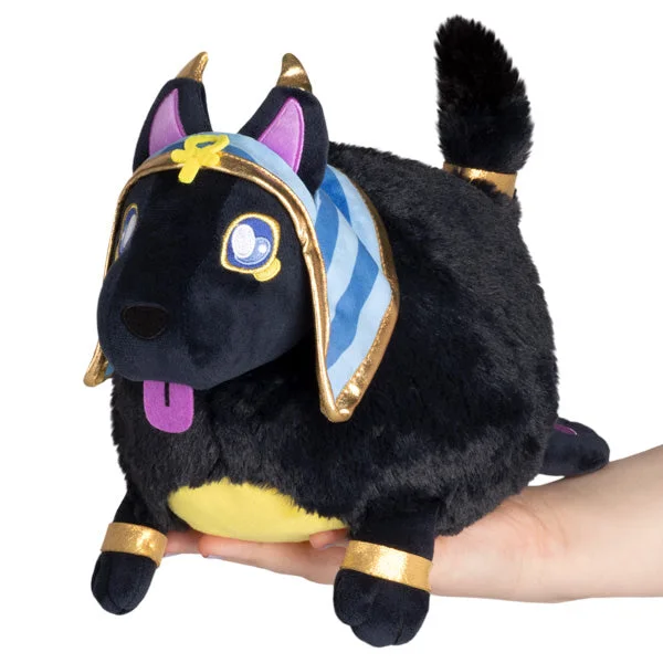 Mini Anubis front view showing tall ears and blue-and-gold details.