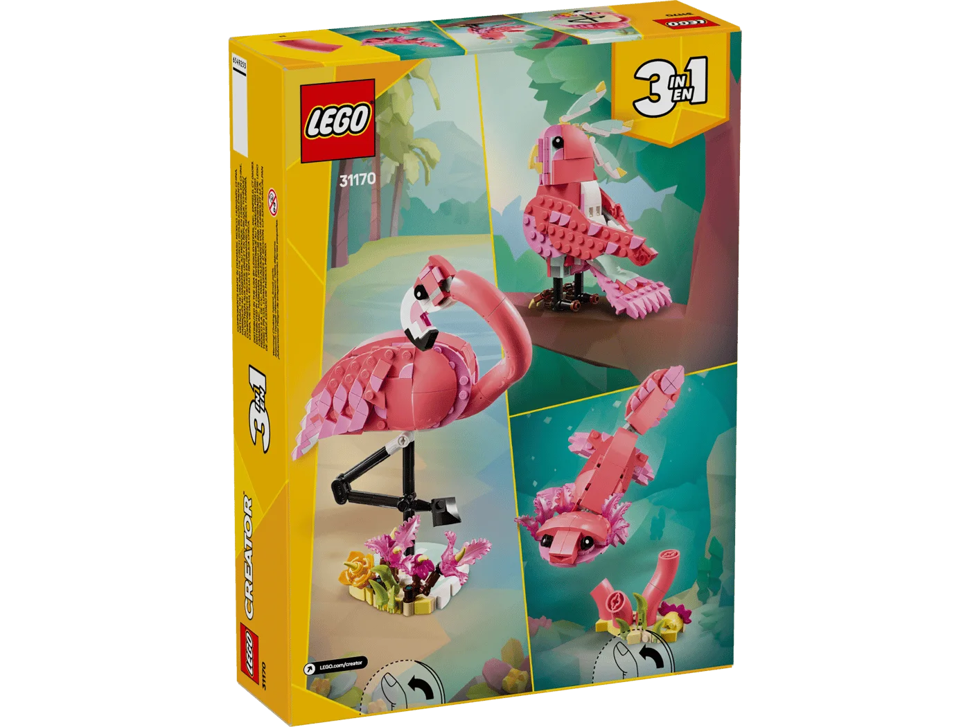 Rear packaging summarising mutually exclusive build options.