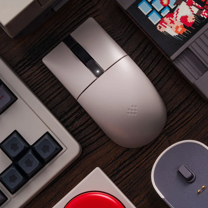 Overhead desk composition with the N Edition and its dock.