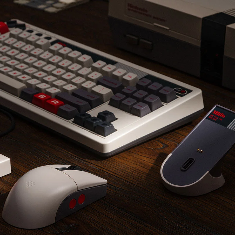 Wider manufacturer desk scene; matching keyboard is sold separately.