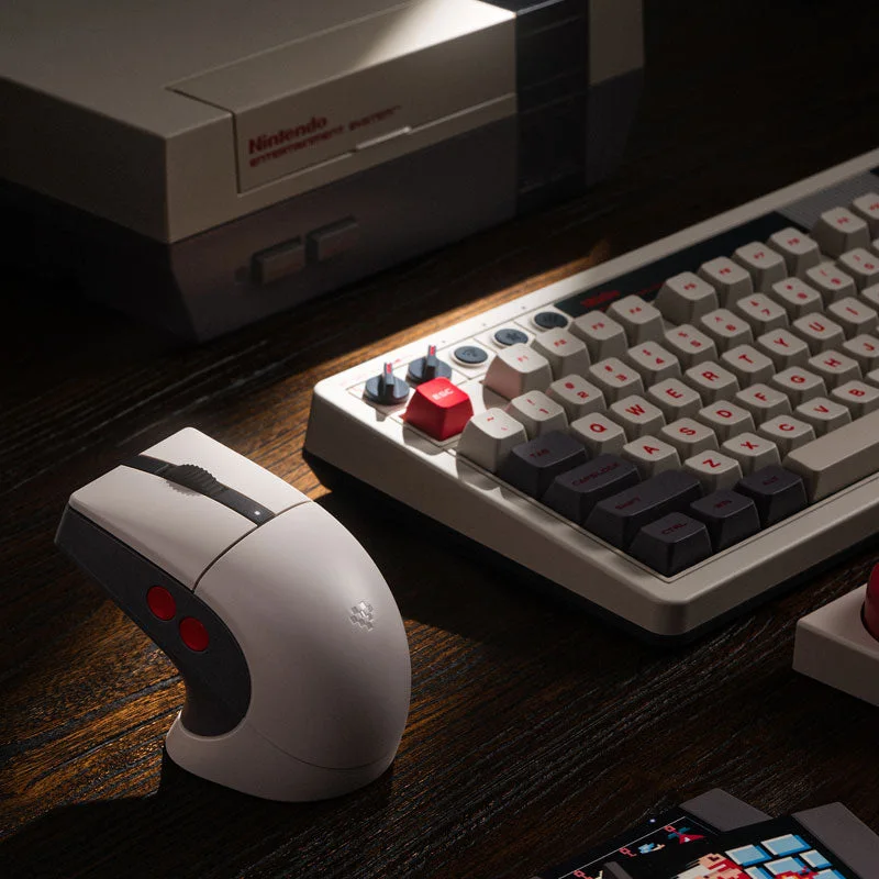 A docked N Edition makes the charging base part of the desktop arrangement.