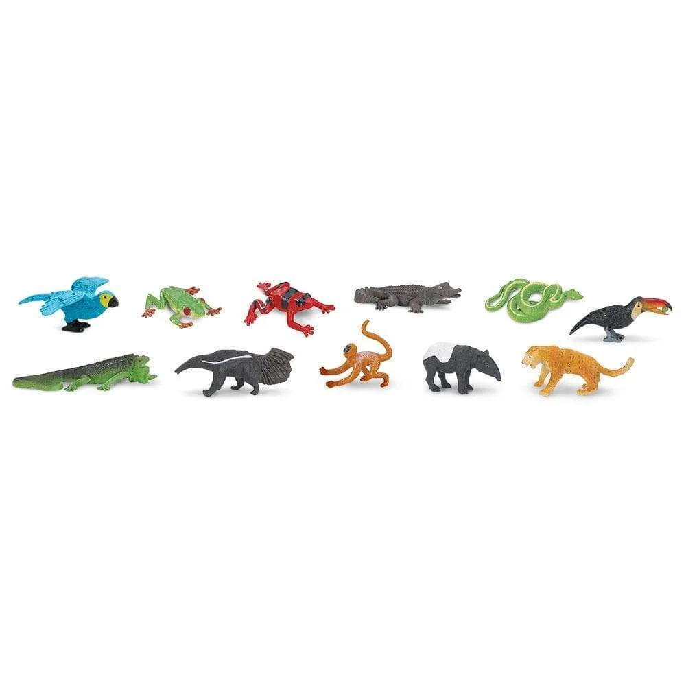 Rainforest TOOB 11-Animal Set — manufacturer reference view 3 — staged accessories not included
