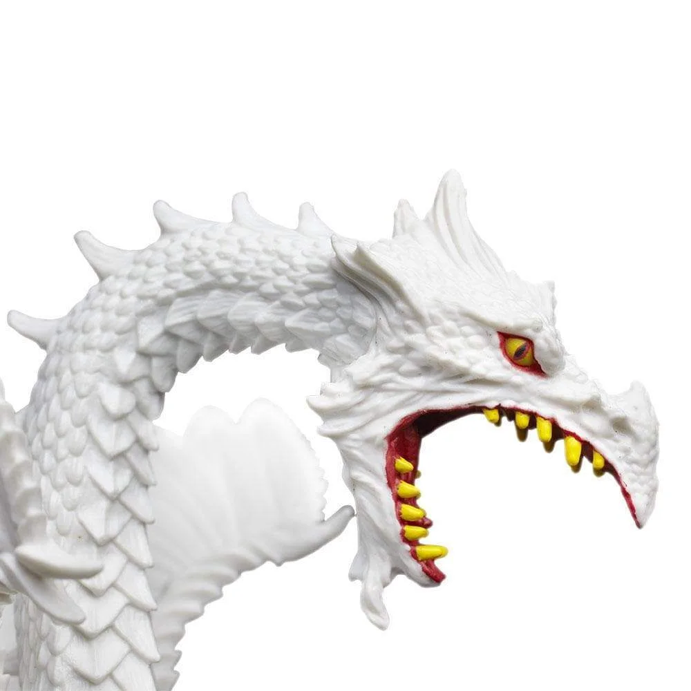 Glow-in-the-Dark Snow Dragon Figure — manufacturer reference view 3 — staged background props not included