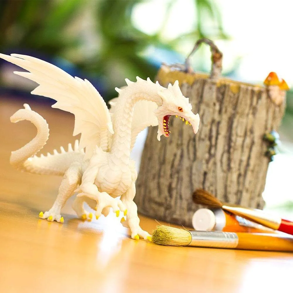 Glow-in-the-Dark Snow Dragon Figure — manufacturer reference view 4 — staged background props not included