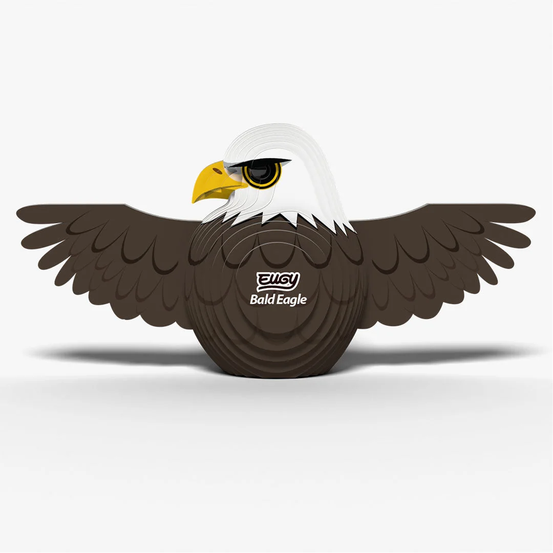 022 Bald Eagle 3D Paper Craft Kit — manufacturer reference view 3