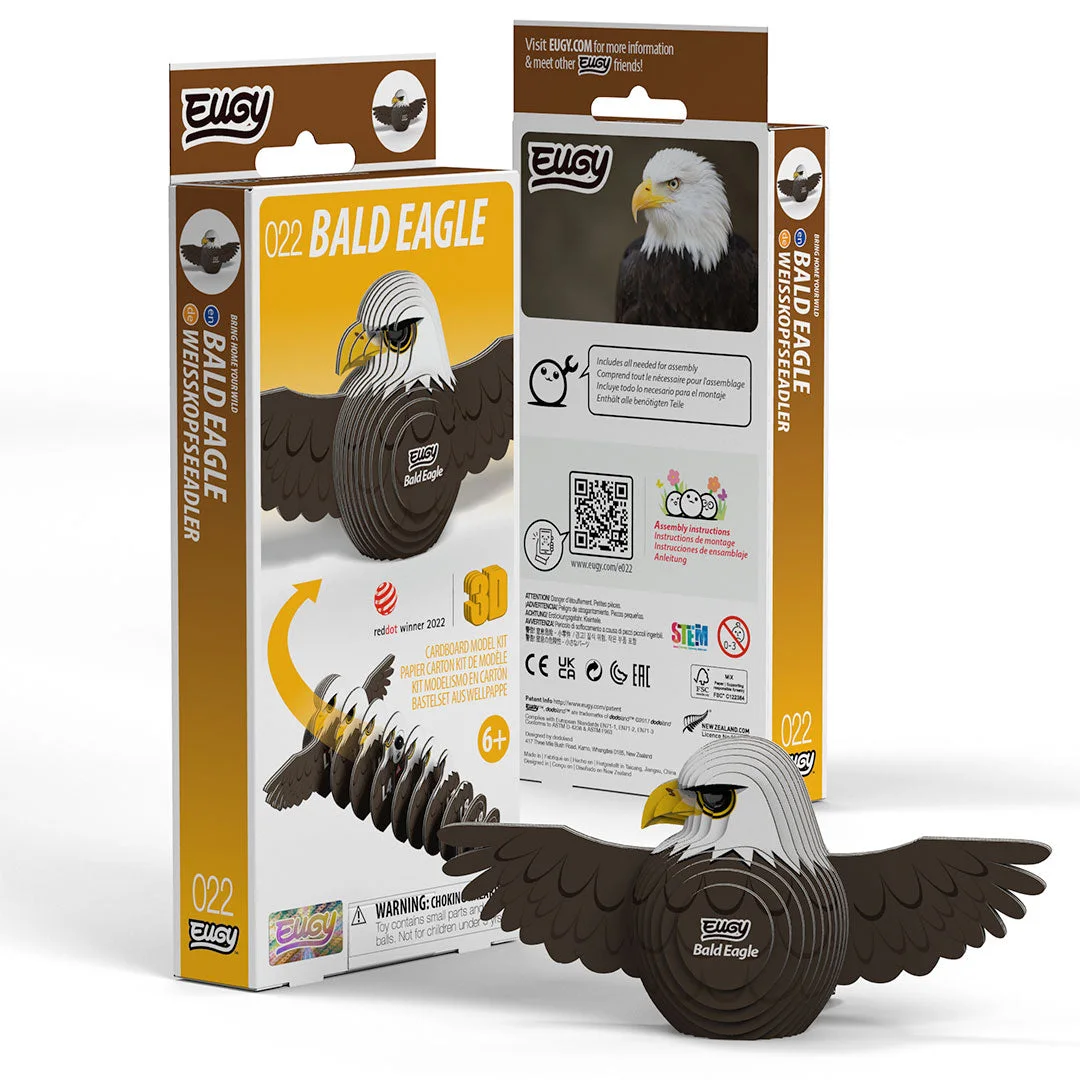 022 Bald Eagle 3D Paper Craft Kit — manufacturer reference view 7