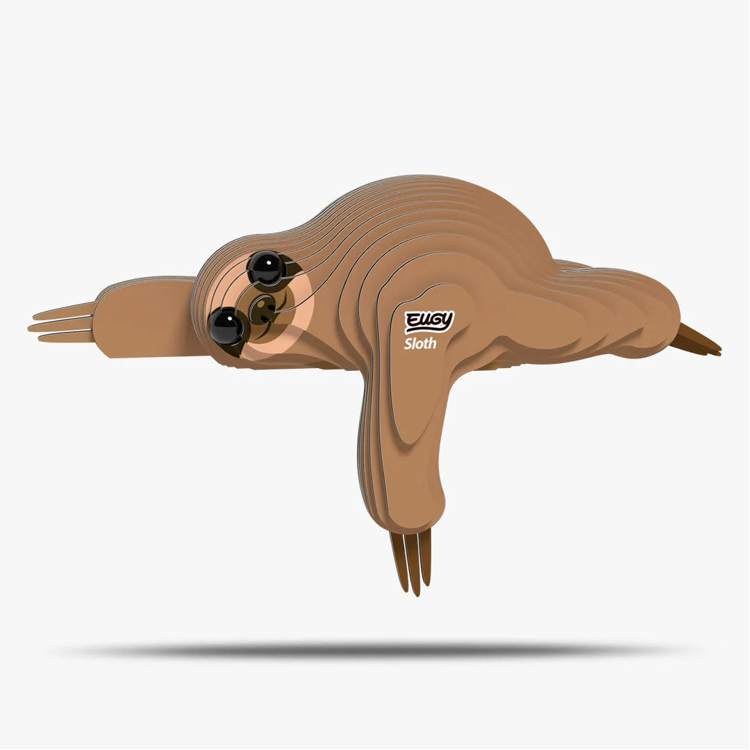 032 Sloth 3D Paper Craft Kit — manufacturer reference view 1