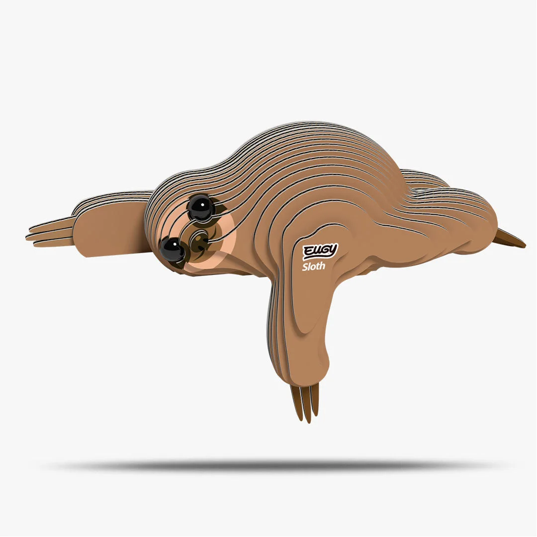 032 Sloth 3D Paper Craft Kit — manufacturer reference view 2