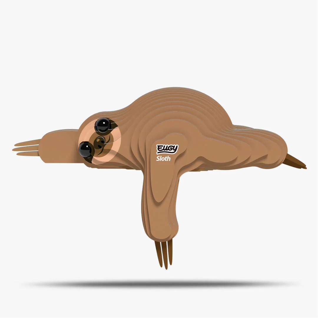 032 Sloth 3D Paper Craft Kit — manufacturer reference view 3