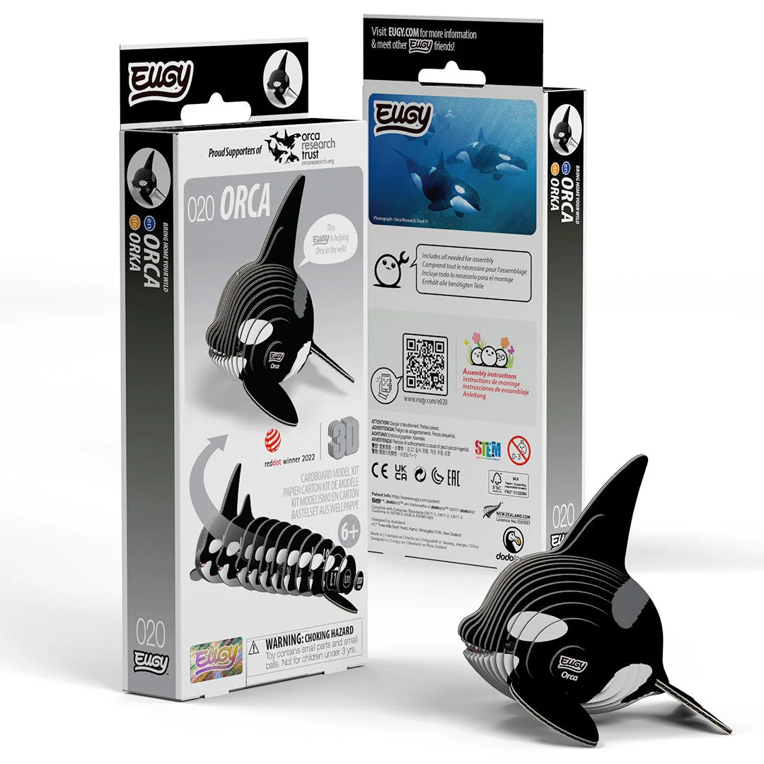 Orca 020 28 Piece Paper Craft Kit — manufacturer reference view 6 — assembled reference model; supplied as a kit