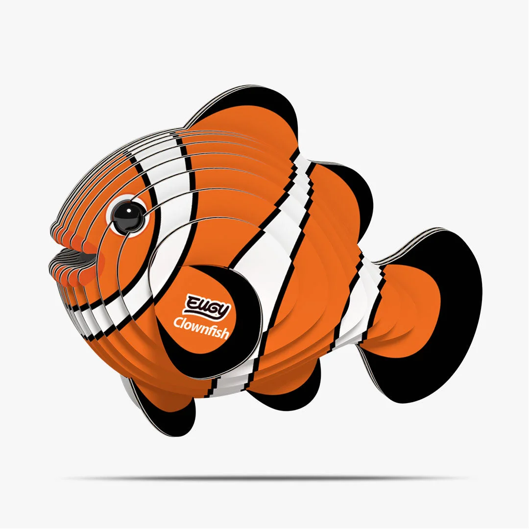 Clownfish 037 Layered Paper 3D Puzzle Kit — manufacturer reference view 1 — assembled or exploded reference of an unassembled paper kit