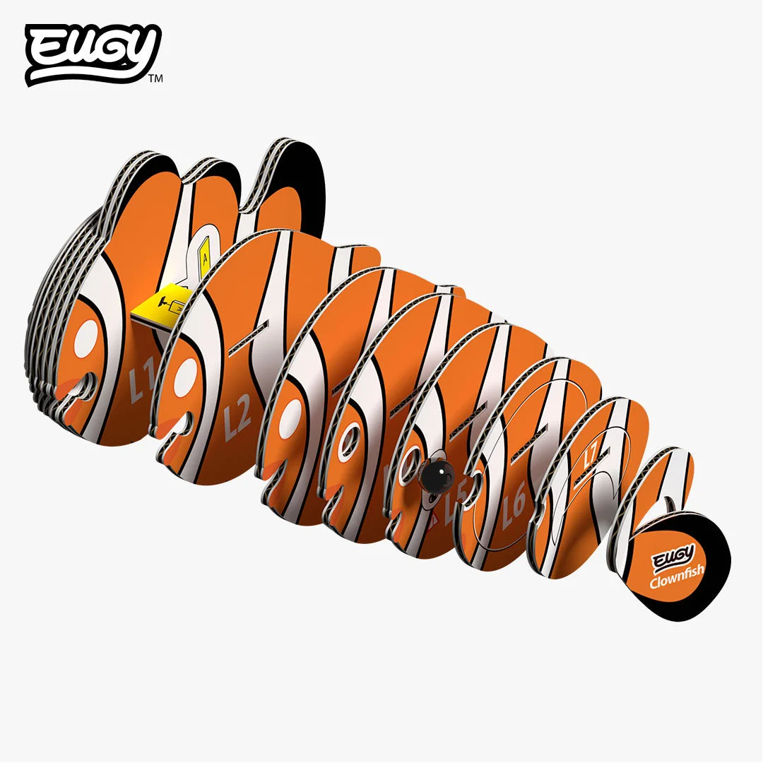 Clownfish 037 Layered Paper 3D Puzzle Kit — manufacturer reference view 5 — assembled or exploded reference of an unassembled paper kit