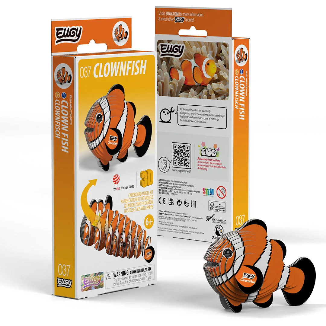 Clownfish 037 Layered Paper 3D Puzzle Kit — manufacturer reference view 6 — assembled or exploded reference of an unassembled paper kit