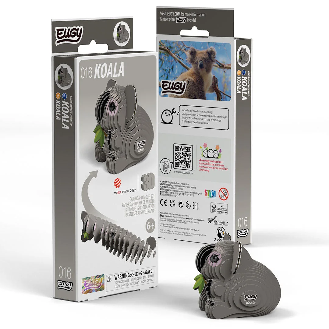 Koala 016 33 Piece Paper Craft Kit — manufacturer reference view 6 — assembled reference model; supplied as a kit
