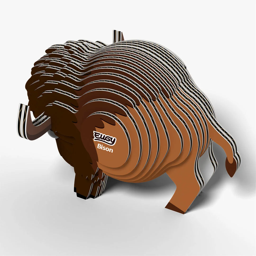 Bison 045 Paper Craft Kit — manufacturer reference view 4 — assembled reference model; supplied as a kit