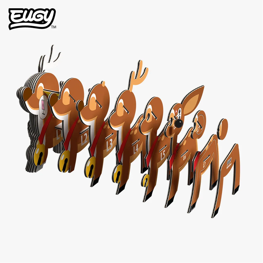054 Reindeer 3D Paper Craft Kit — manufacturer reference view 5
