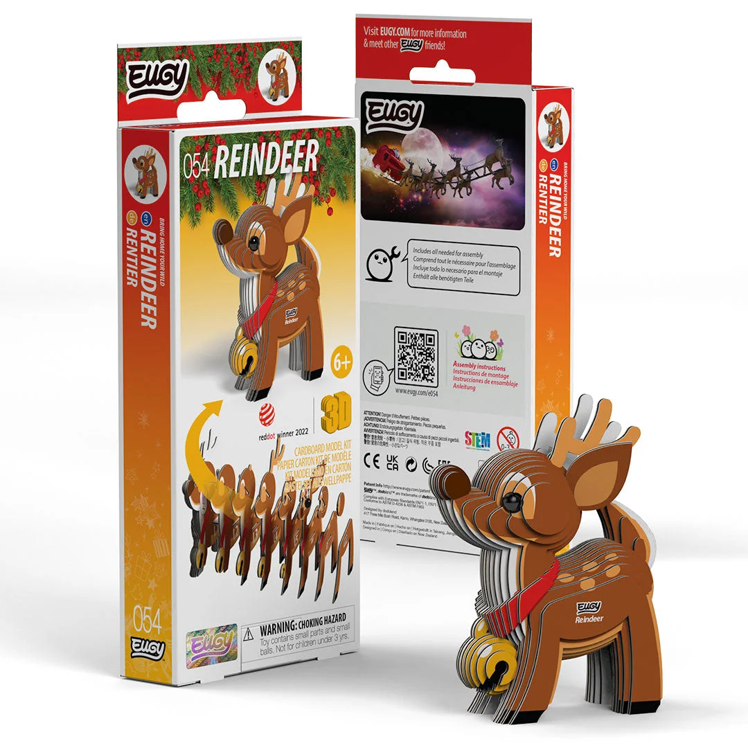 054 Reindeer 3D Paper Craft Kit — manufacturer reference view 6