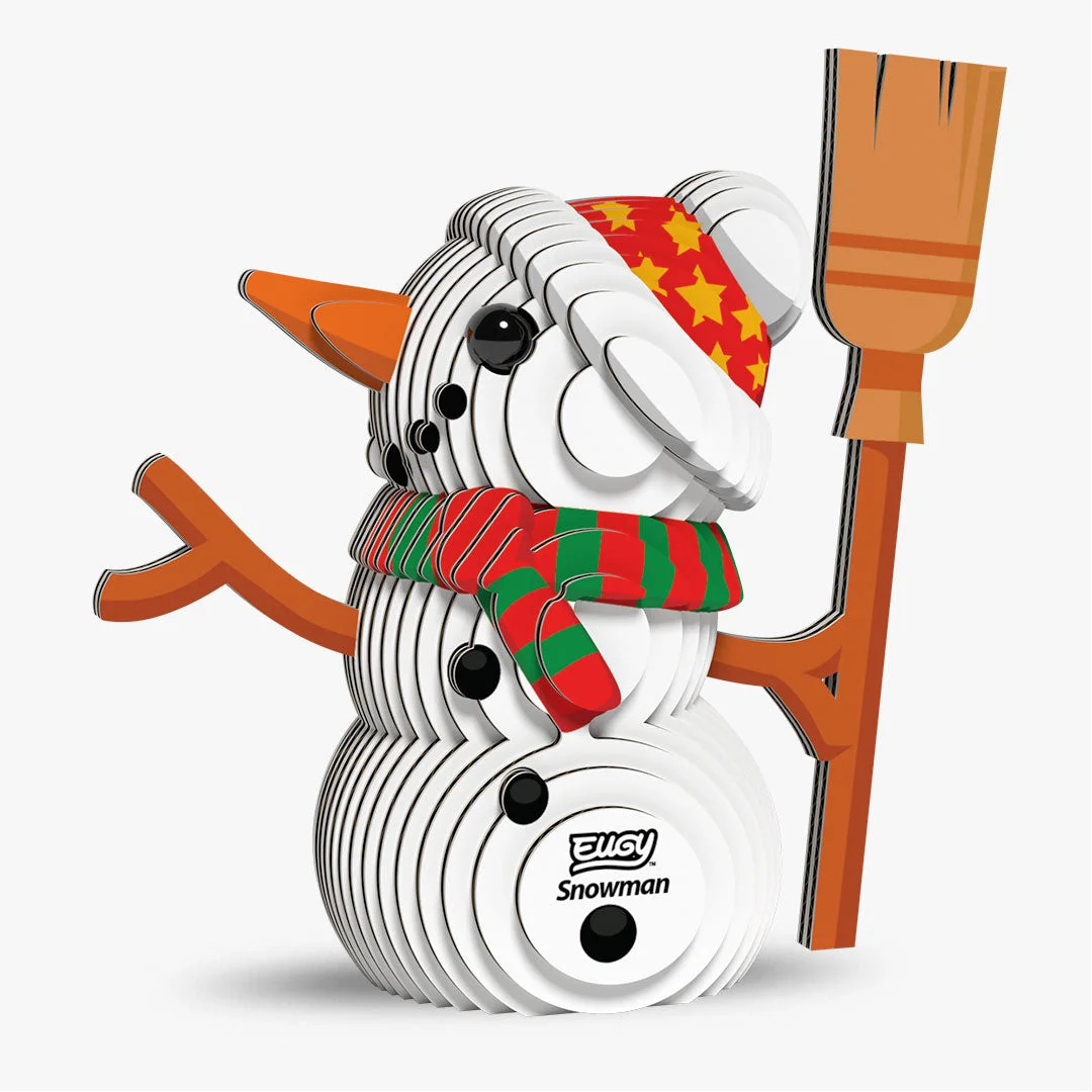 Snowman 056 32 Piece Paper Craft Kit — manufacturer reference view 1 — assembled reference model; supplied as a kit