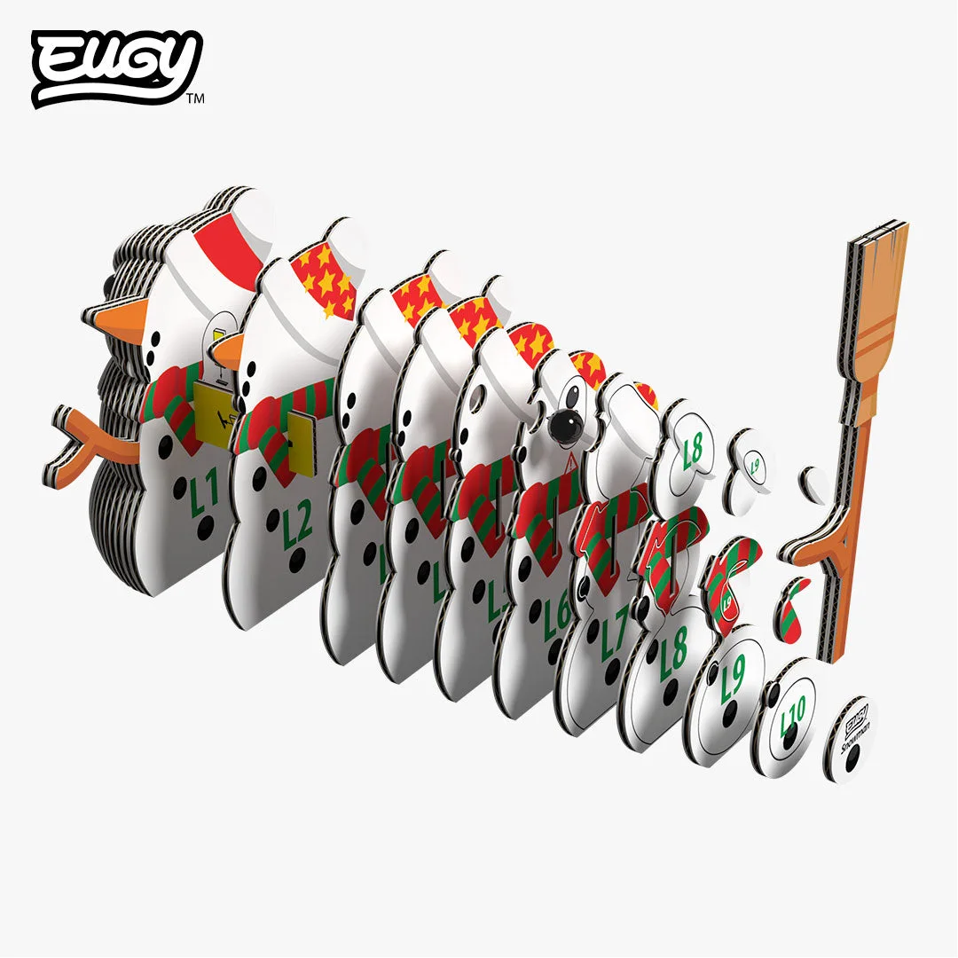Snowman 056 32 Piece Paper Craft Kit — manufacturer reference view 5 — assembled reference model; supplied as a kit