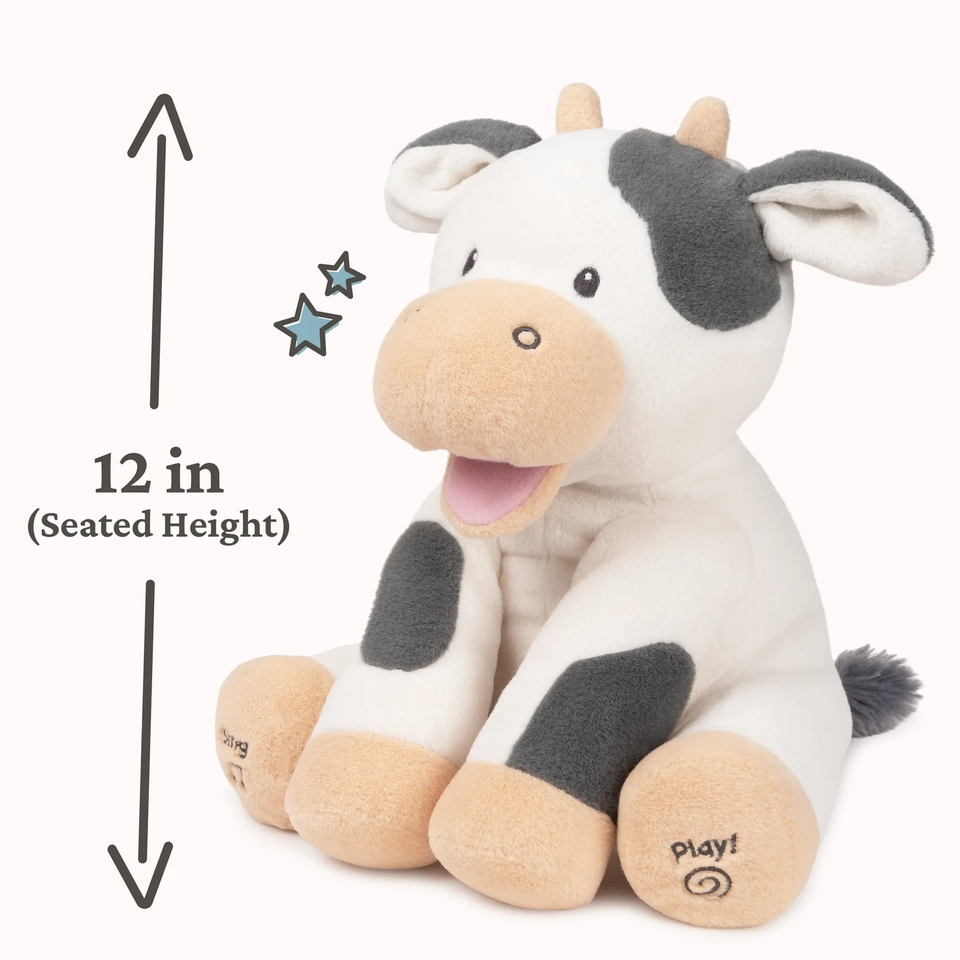 Animated Buttermilk Cow 12-Inch 6066847 — manufacturer reference view 9